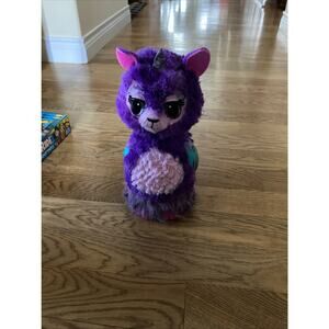 Purple Hatchimals Llamacorn TOY Extend Neck Talking & Changing Eye Lights Large